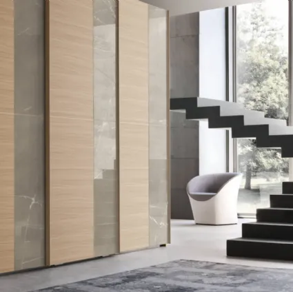 Zen sliding door wardrobe by Maronese.