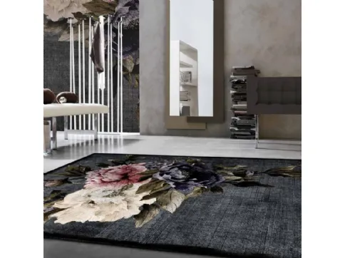 Digit Collection Roses carpet with colored peonies by Adriani and Rossi