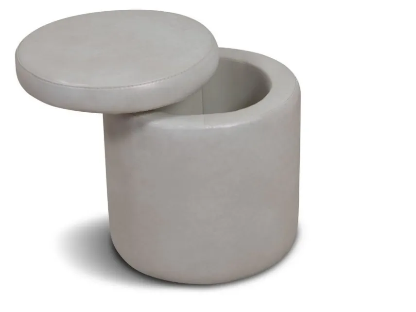 Round Pouf Container by Sofangel