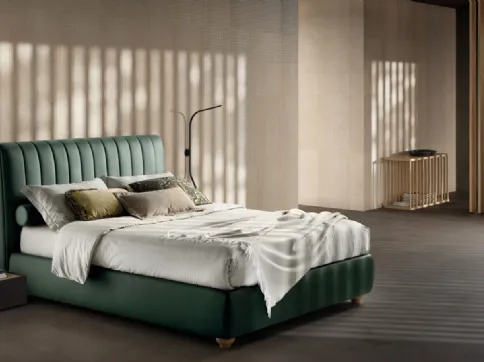 Bed with Novel Style headboard by Bside.