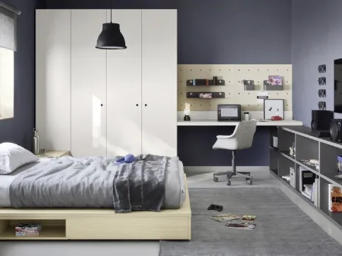 Next space 14 bedroom with free-standing bed by Nidi