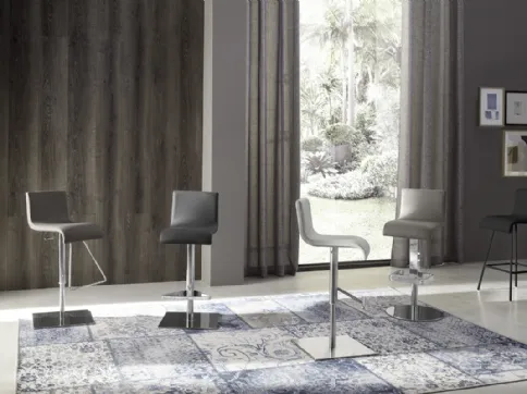 Team stool in eco-leather by Zamagna