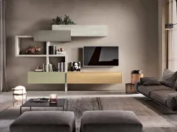 36Home 7005 Storage Wall in lacquer and melamine by 2B Italia