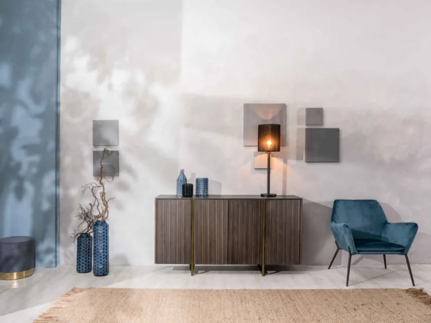 Omega sideboard in veneered MDF with Ebony finish by Stones