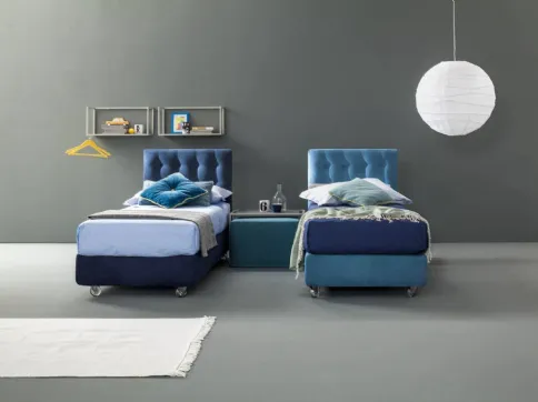 Aster upholstered single bed by Bside