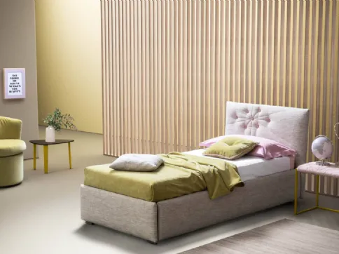 Bloom padded modern single bed by Bside