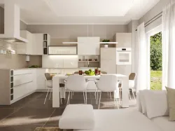 Modern corner kitchen Gordon Bianca by Life Cucine