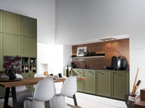 Modern Kitchen Torino Lack Olive and Black by Nolte